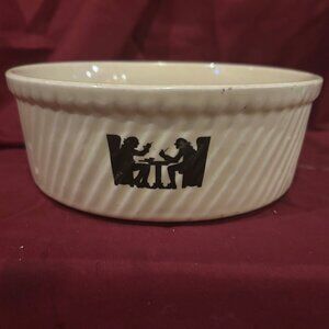 Vintage Hall Pottery 8"  Souffle dish